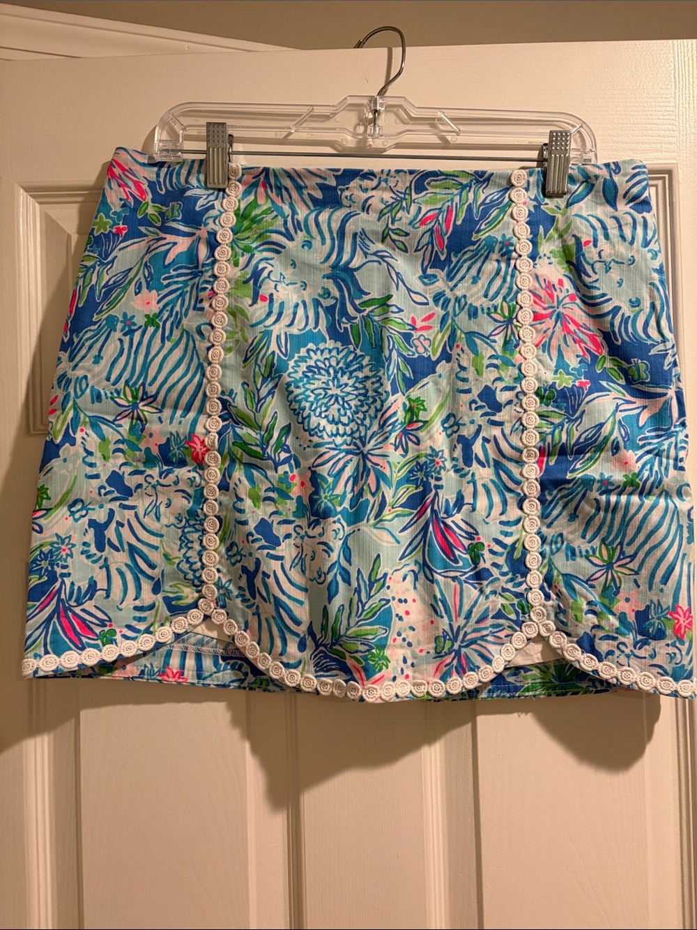 Lilly Pulitzer Blue Floral Skort